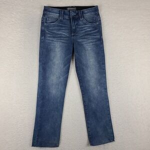 Democracy Jeans Womens 6 Blue Ab Solution Straight Leg Dark Wash Denim